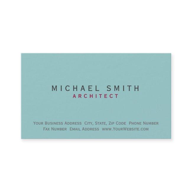 Architect Blue Modern Simple Minimal