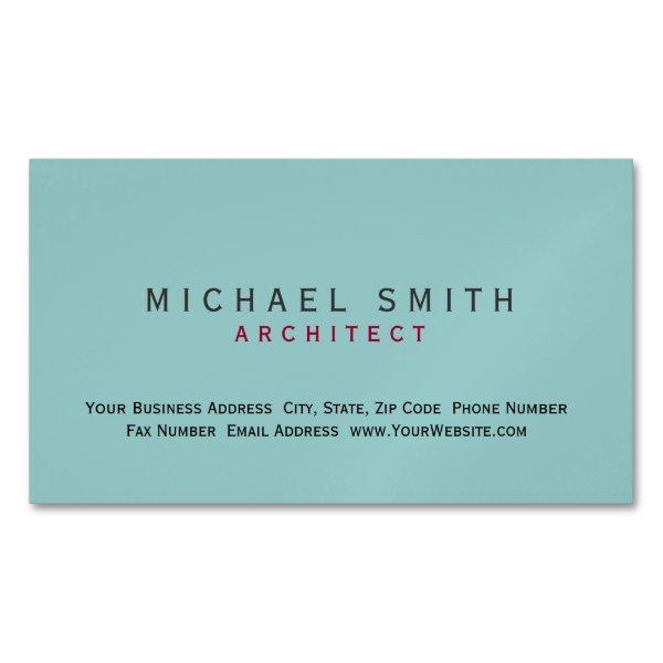 Architect Blue Modern Simple Minimal