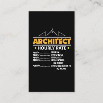 Architect Hourly Rate Funny Handyman Dad