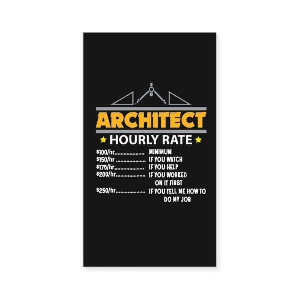 Architect Hourly Rate Funny Handyman Dad