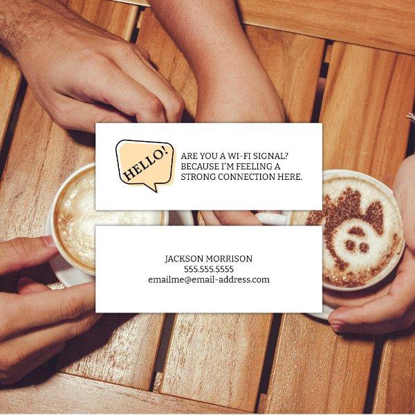 Are you a Wi-Fi Signal Fun Dating Calling Card