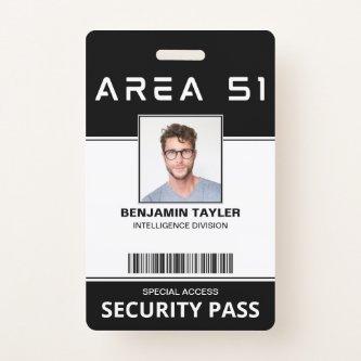 Area 51 Customized Employee Photo ID Security Pass Badge