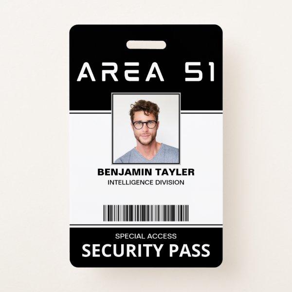 Area 51 Customized Employee Photo ID Security Pass Badge