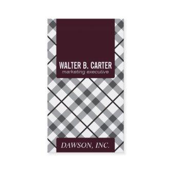 Argyle Vertical (Cardinal Red)