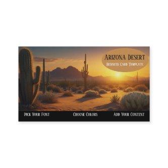 Arizona Cactus Sunset Desert