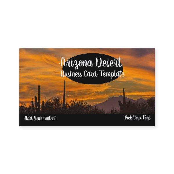 Arizona Desert Cactus Sunset