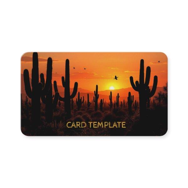 Arizona Saguaro Desert Sunset