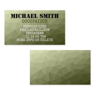 Army light green geometric mesh pattern Monogram