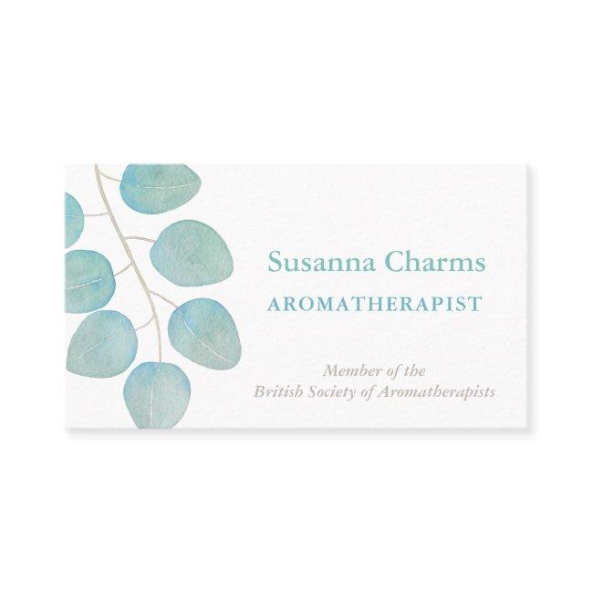 Aromatherapist Watercolor Eucalyptus Leaves