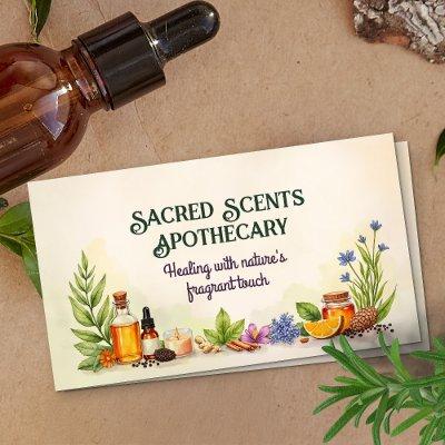 Aromatherapy Practice Watercolor Illustration