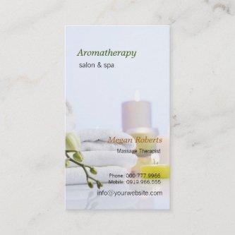 Aromatherapy Spa Skin Care Massage Salon Appointment Card
