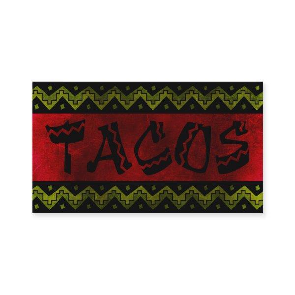 arriba taco stand (loyalty punch card) loyalty card