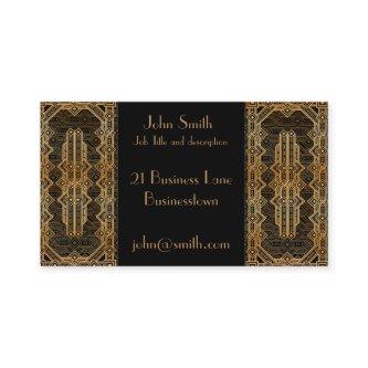 Art Deco black and gold geometric