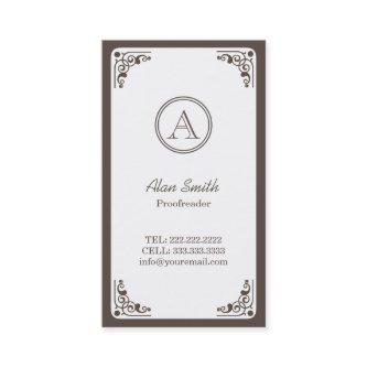 Art Deco Border Proofreading