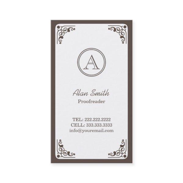 Art Deco Border Proofreading