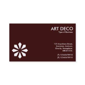 Art Deco Flower Symbol - Dark Brown 330000