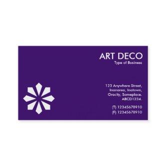Art Deco Flower Symbol - Deep Purple 330066