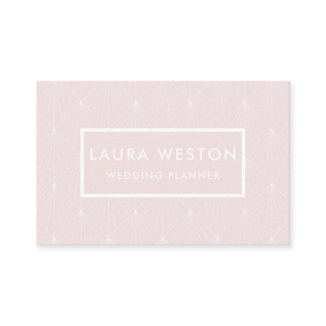 Art Deco Pastel Pink Modern Elegant