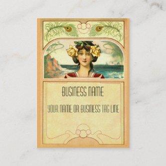 Art Nouveau Chubby Biz Card