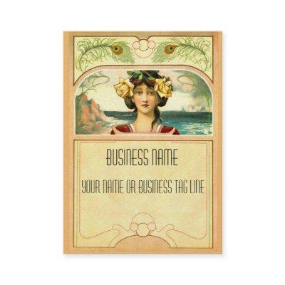 Art Nouveau Chubby Biz Card