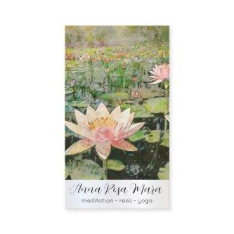 *~* Art QR Lotus Water Lily FlowersAP67