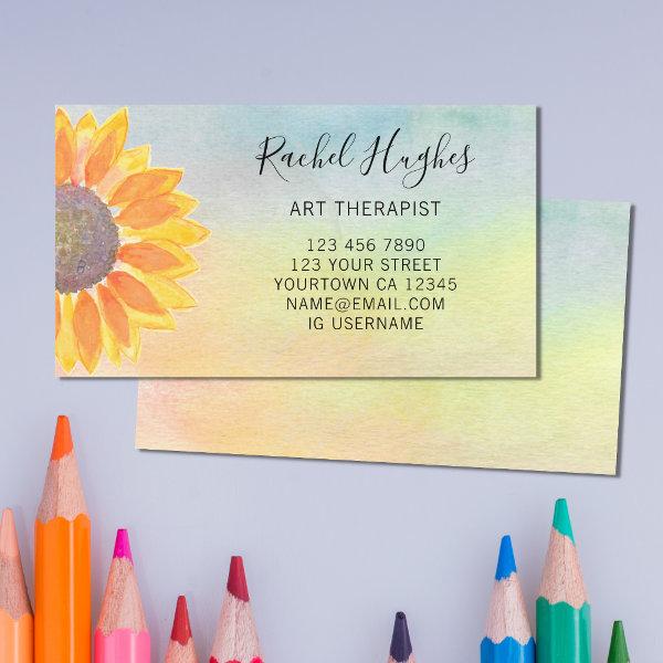 Art Therapist Sunflower Colorful