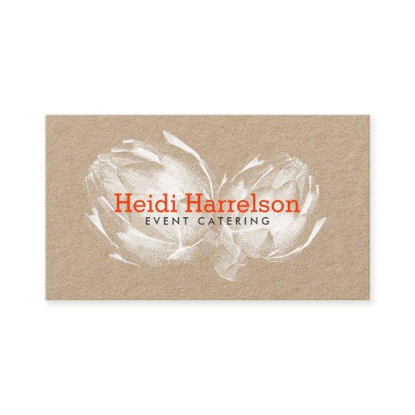 Artichoke Screen Print Catering Kraft