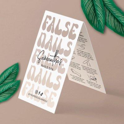 Artificial Nails Care Instructions Retro Beige
