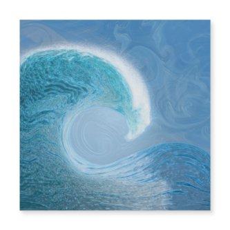 Artistic Blue Wave