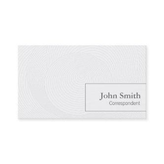 Artistic Circles Correspondent