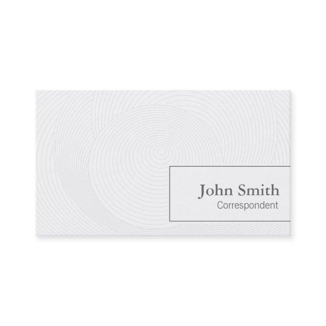 Artistic Circles Correspondent