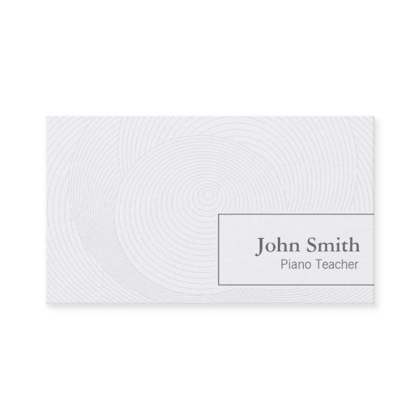 Artistic Circles Piano Teacher