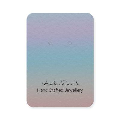 Artistic Foil Effect Pastel Ombre Earring Display