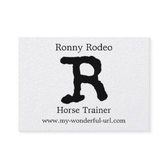 Artistic Letter "R" Hand Lettered Style Initial