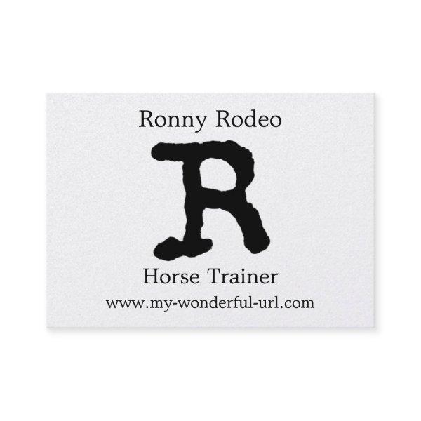 Artistic Letter "R" Hand Lettered Style Initial