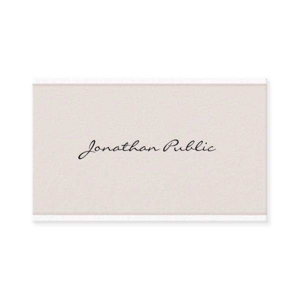 Artistic Modern Simple Elegant Minimalist Plain