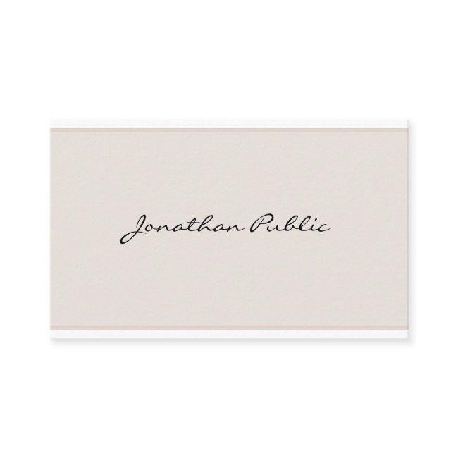 Artistic Modern Simple Elegant Minimalist Plain