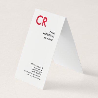 Artistic Monogram Black White Red