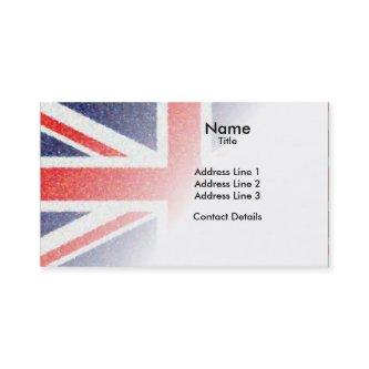 Artistic Pointillist UK Union Jack Flag