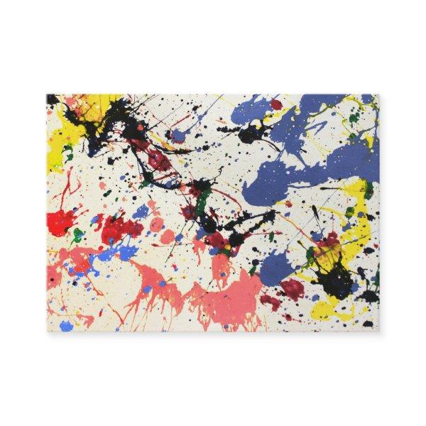 Artists Paint Splatter Background