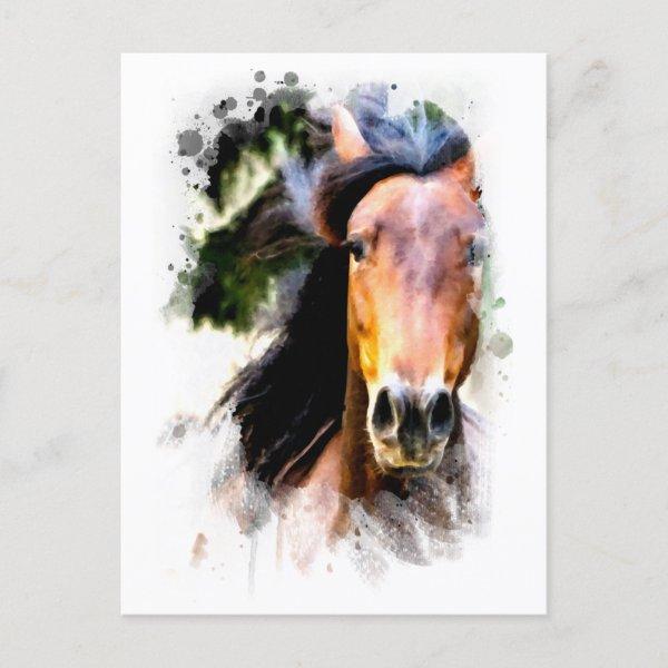 *~* Artsy Horse AR22 Artistic  Painting Equine Postcard