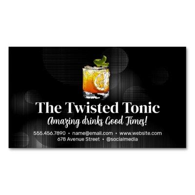 Artsy Mixed Cocktail Drinks  Magnet