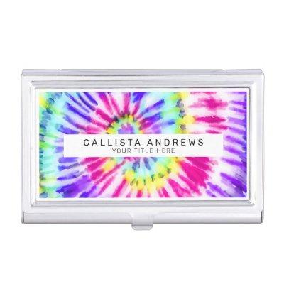 Artsy Neon Rainbow Tie Dye Watercolor Pattern  Case