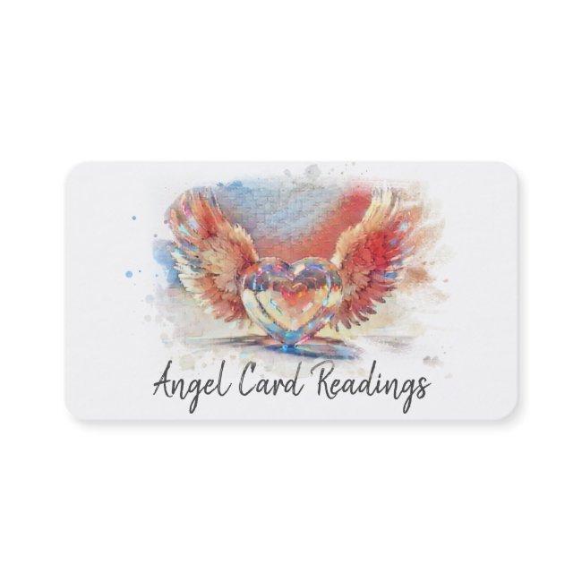 *~* Artsy Pastel Heart Angel Wings AP78 QR