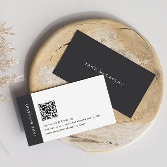 Ash Black | Modern Minimalist QR Code