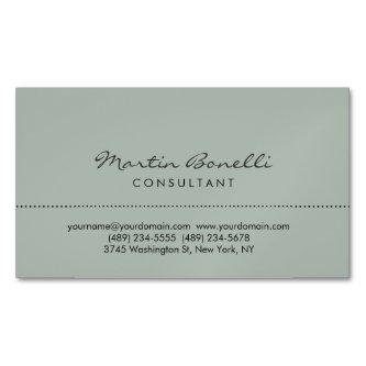 Ash Gray Modern Minimalist Plain  Magnet