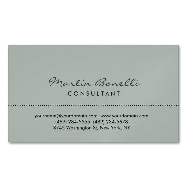 Ash Gray Modern Minimalist Plain Magnet