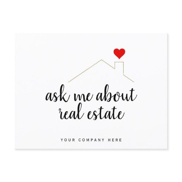 Ask Me About Real Estate Marketing Realty Postcard