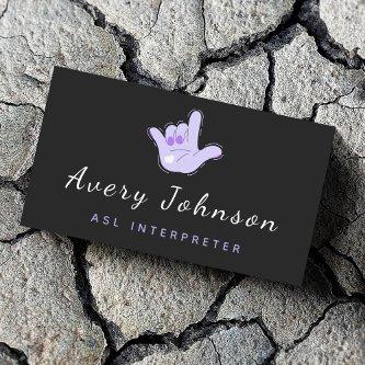 ASL Interpreter Sign Language Cool Hand Modern Fun