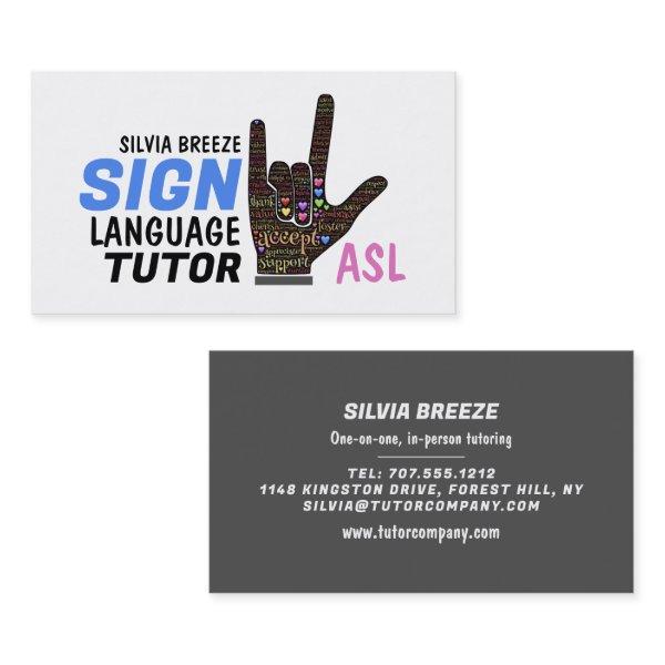 ASL, Love Gesture, Sign Language Tutor, Teacher